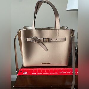 MICHAEL KORS Emilia Small Pebbled Leather Satchel Crossbody Bag